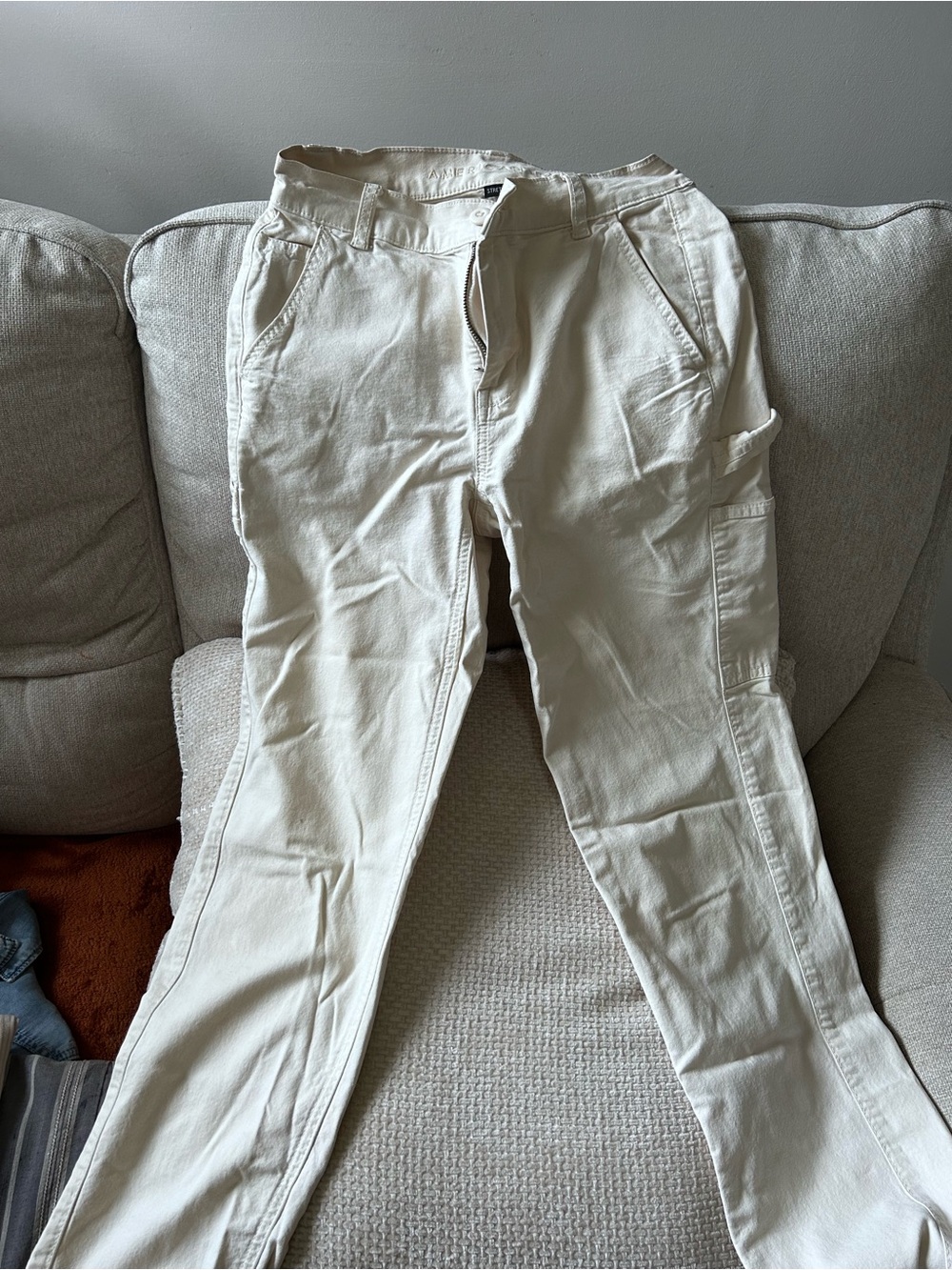 Cream Utility Pants